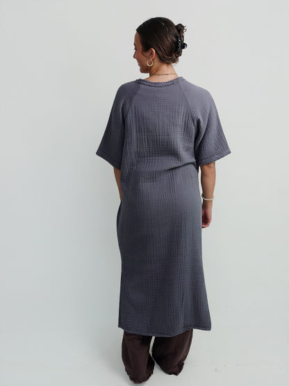 FIJI DRESS DARK GREY