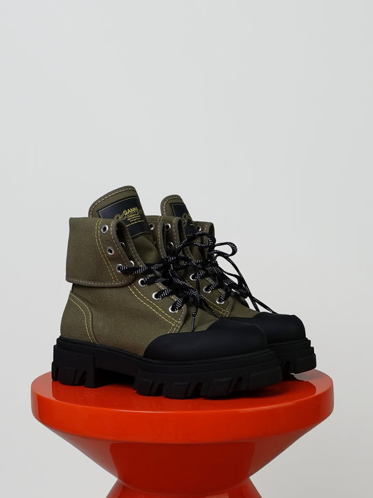 CLEATED CANVAS TRAIL MILITARY OLIVE