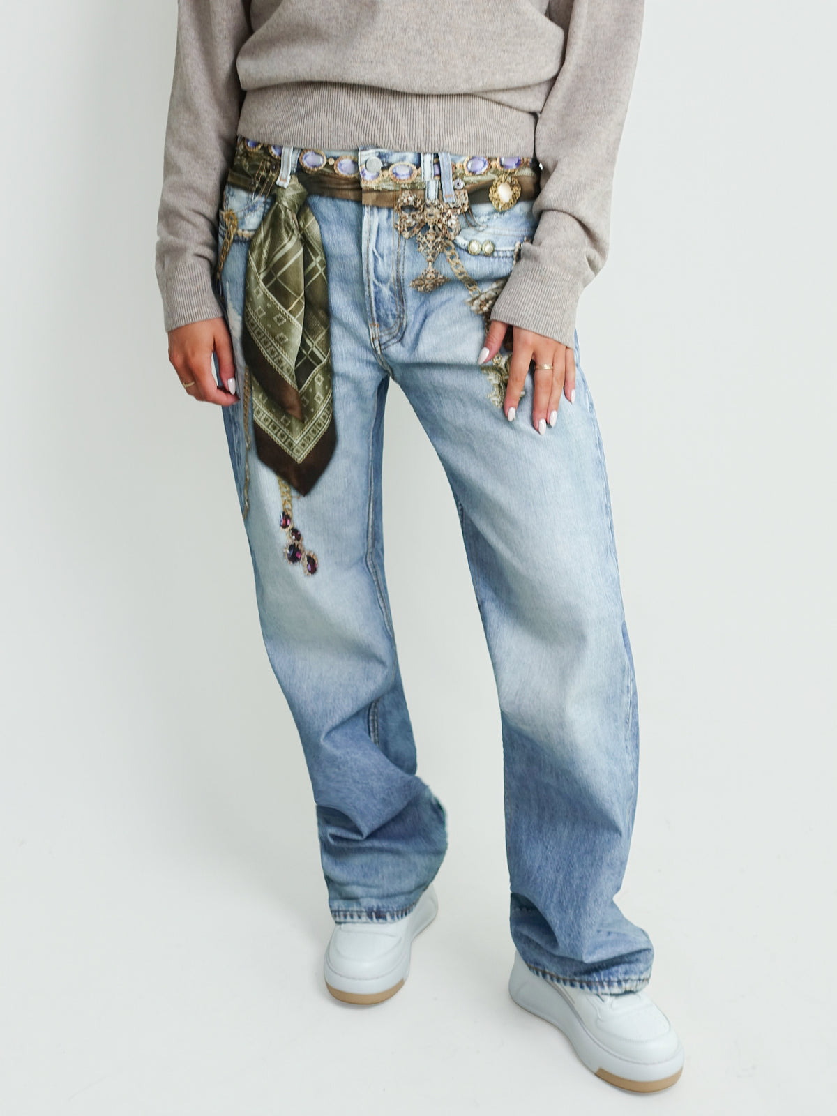 TROUSERS LIGHT BLUE