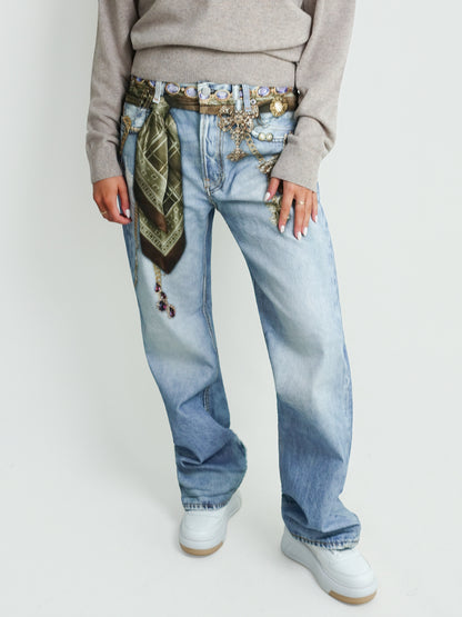 TROUSERS LIGHT BLUE
