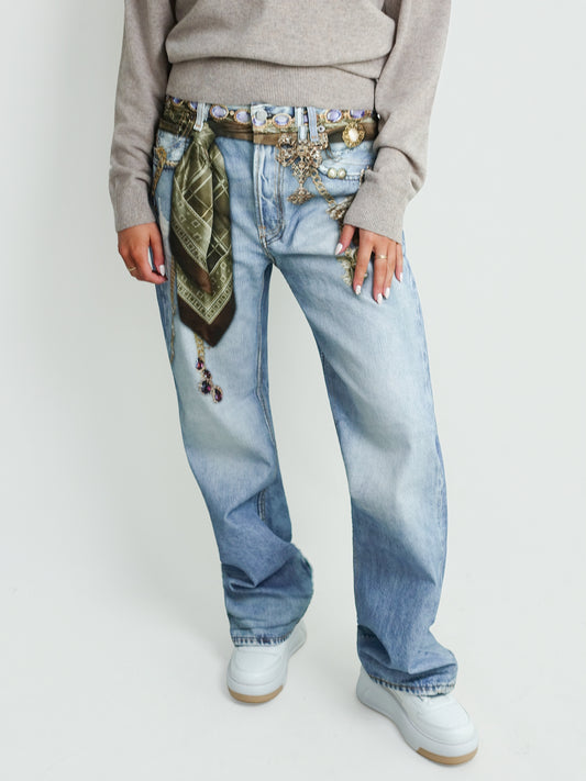 TROUSERS LIGHT BLUE