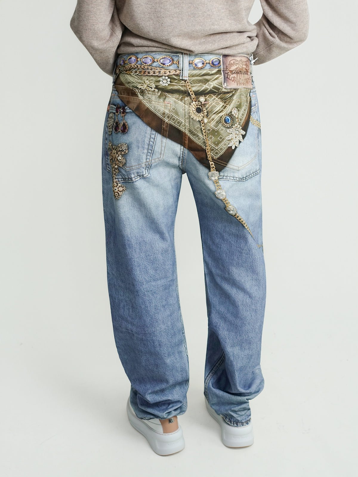 TROUSERS LIGHT BLUE