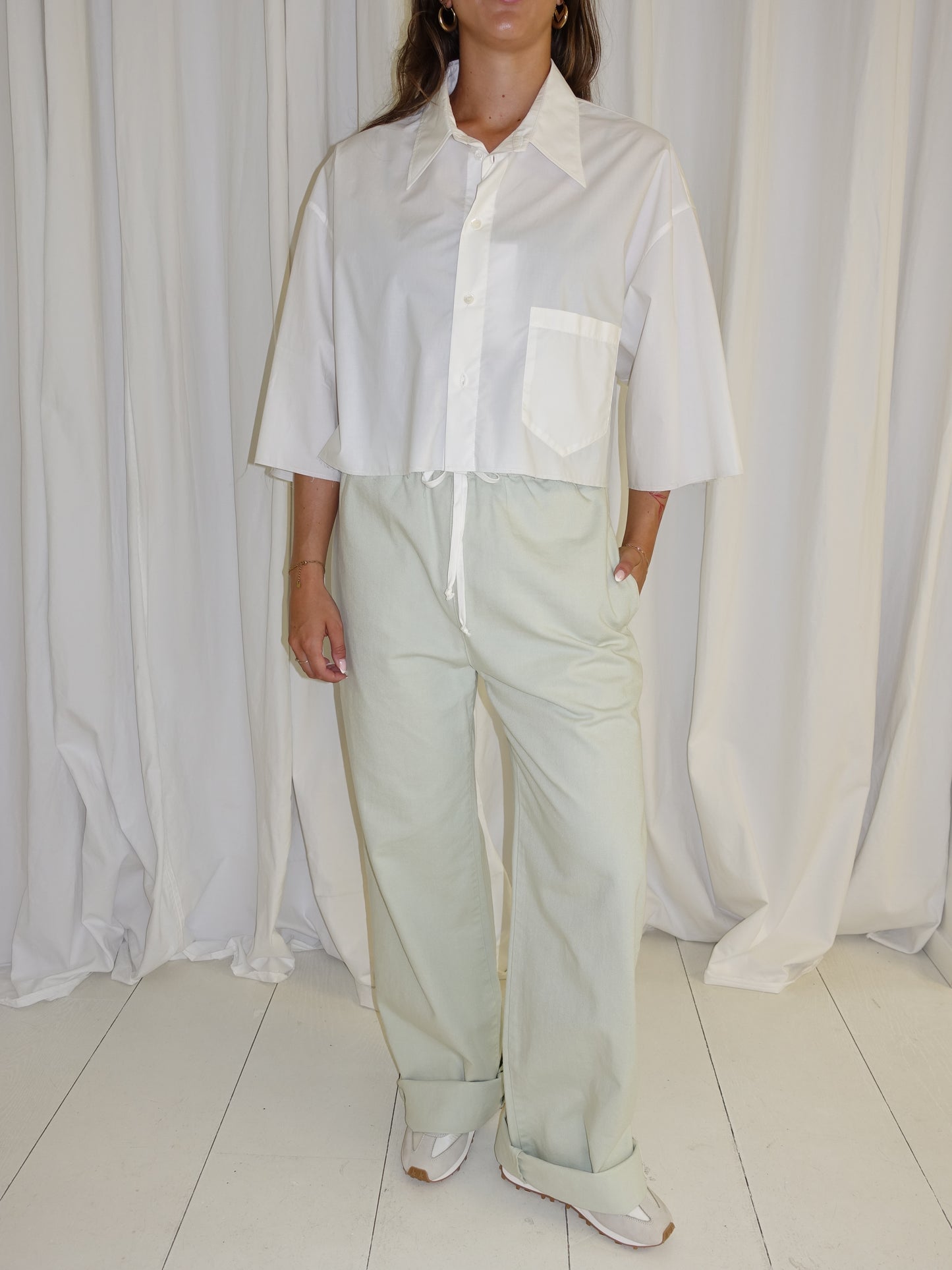 SHORT-SLEEVED SHIRT OFF WHITE