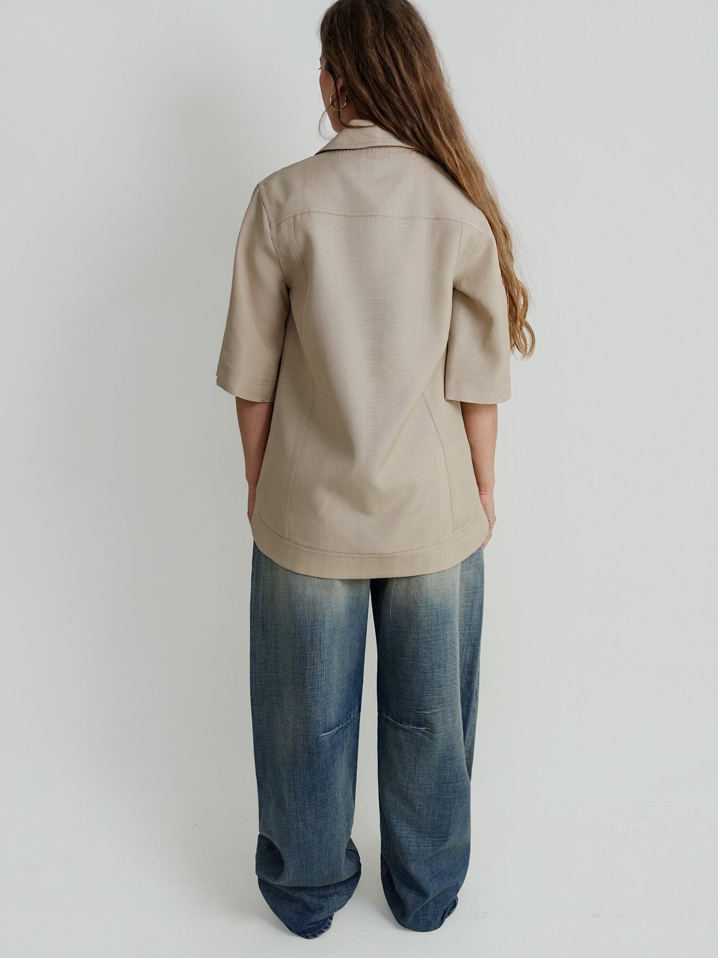 ERMO OVERSIZED POLO BEIGE