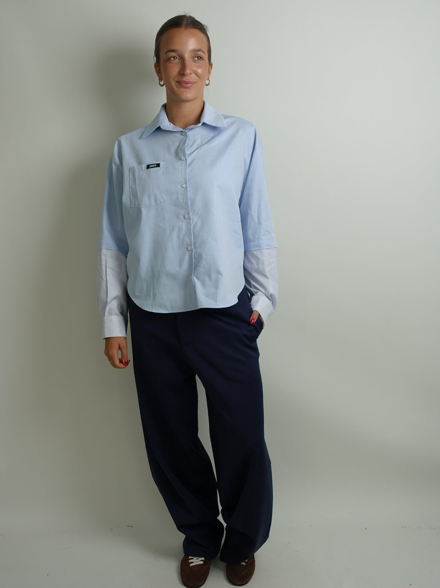SHARON LIGHT BLUE STRIPE