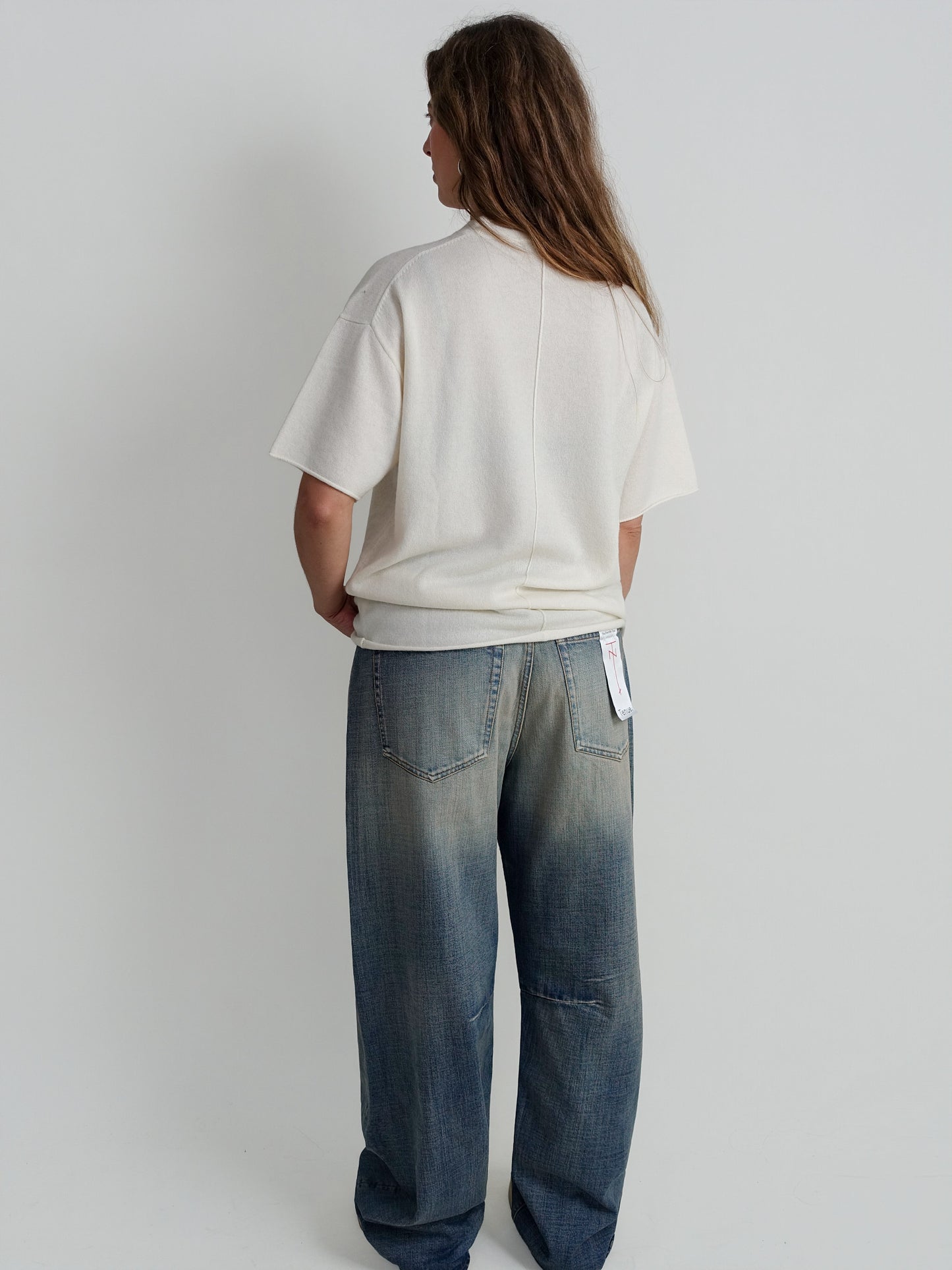 T-SHIRT WOOL CASHMERE OFF WHITE