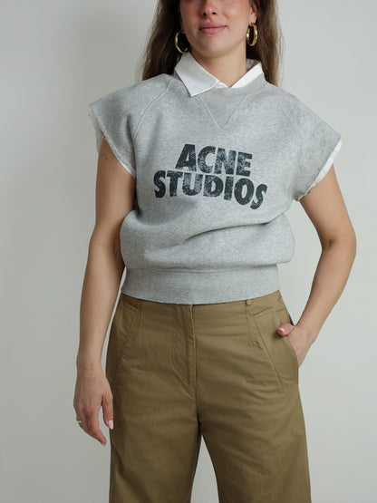 FRAYSER SLEEVELESS SWEATER GREY MELANGE