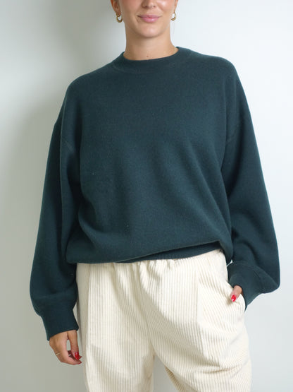 ZENITH JUMPER CASHMERE HUNTER GREEN