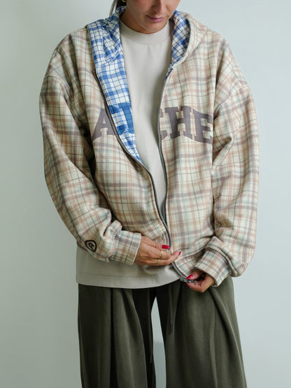 REVERSIBLE PICKNICK ZIP UP HOODIE MULTI