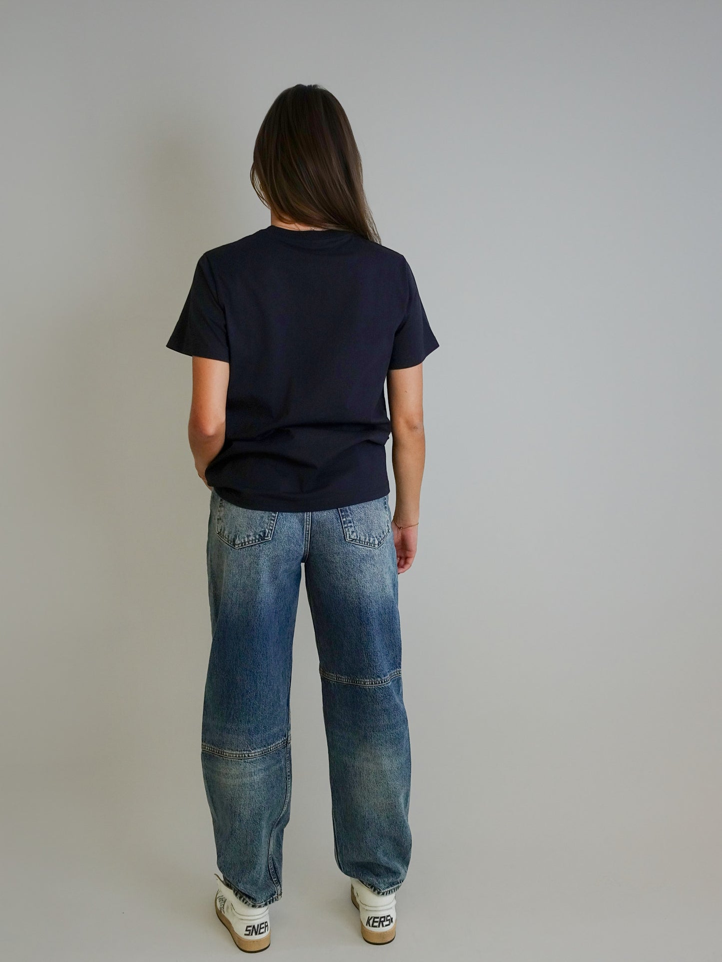 BASIC COTTON JERSEY ROSE T-SHIRT PHANTOM