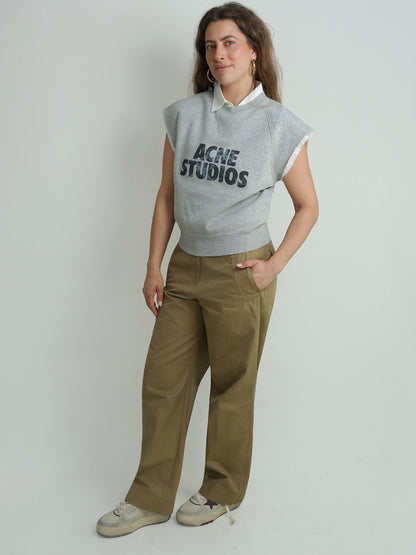 FRAYSER SLEEVELESS SWEATER GREY MELANGE