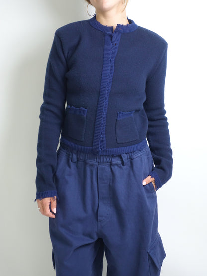 CELESTE CARDIGAN MIDNIGHT BLUE