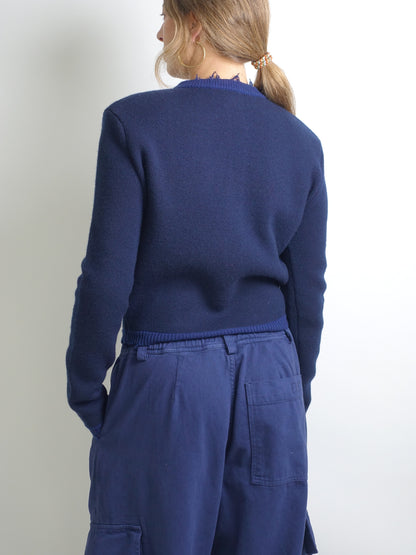 CELESTE CARDIGAN MIDNIGHT BLUE