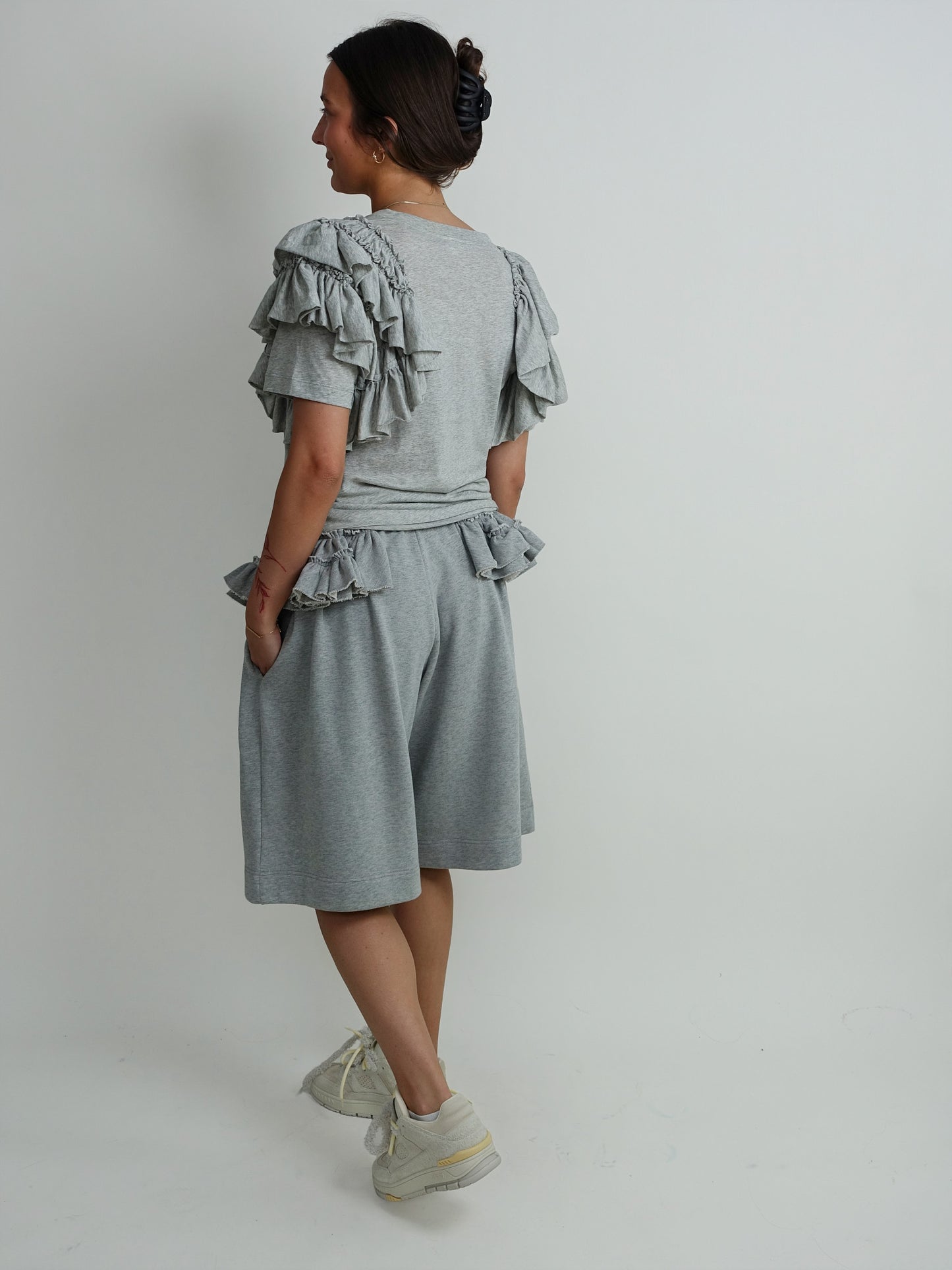 HACUNA 3610 WKSHORTS GRAY MELANGE