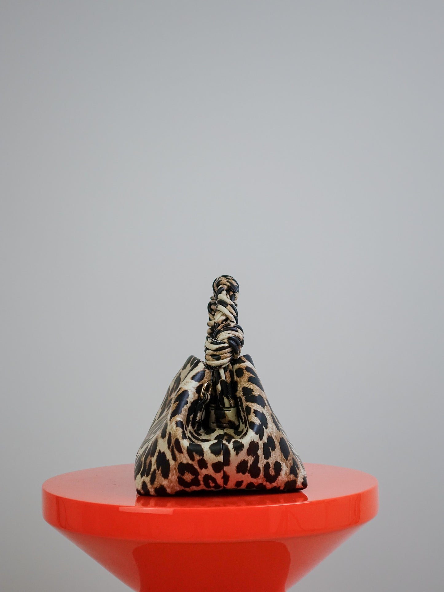 GANNI BOU BAG SMALL PRINT LEOPARD