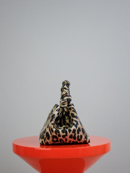GANNI BOU BAG SMALL PRINT LEOPARD