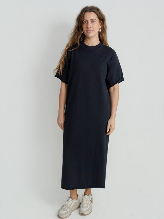 T-SHIRT DRESS BLACK RHEA154