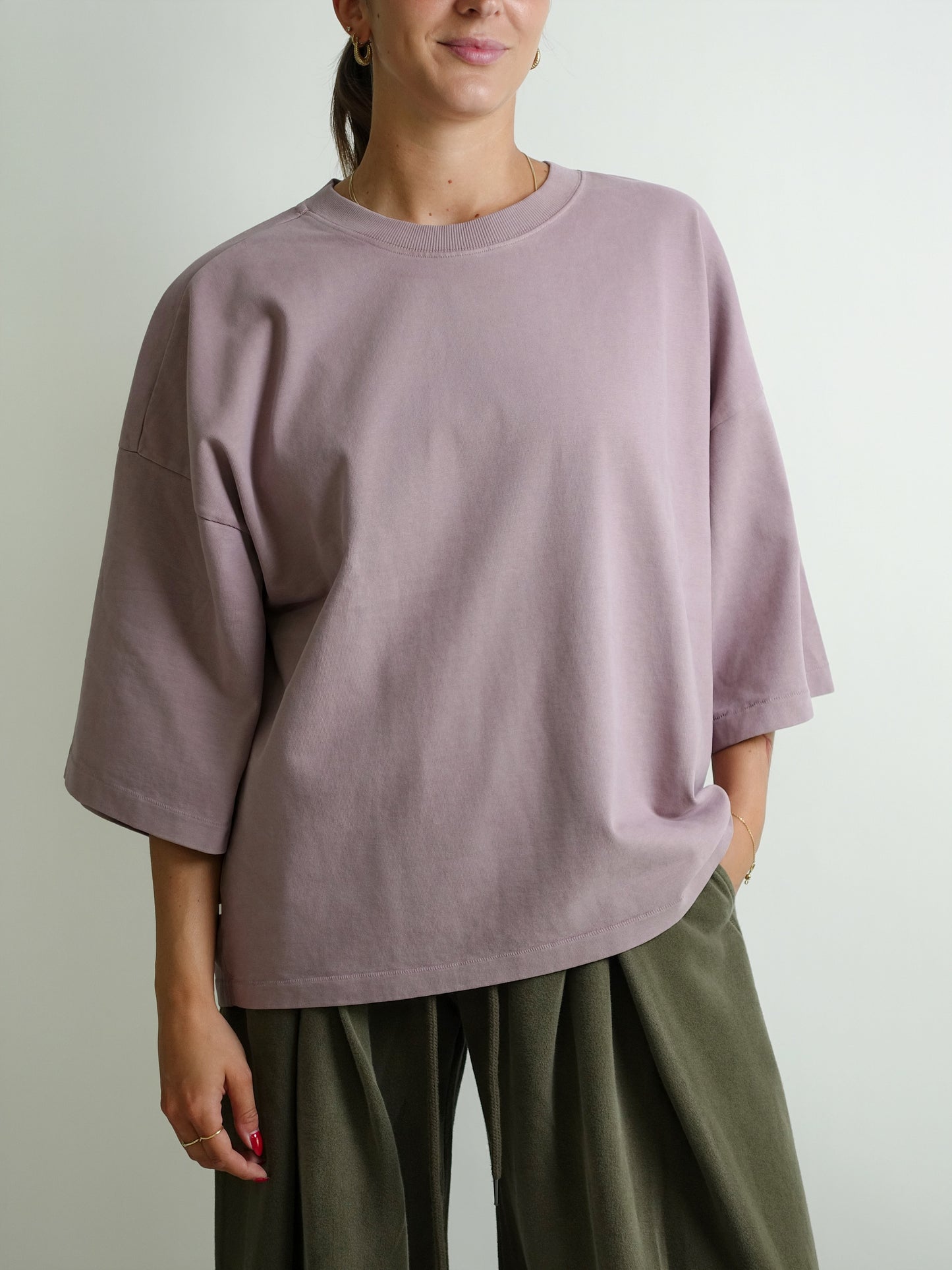BEN T-SHIRT DUSTY LILAC