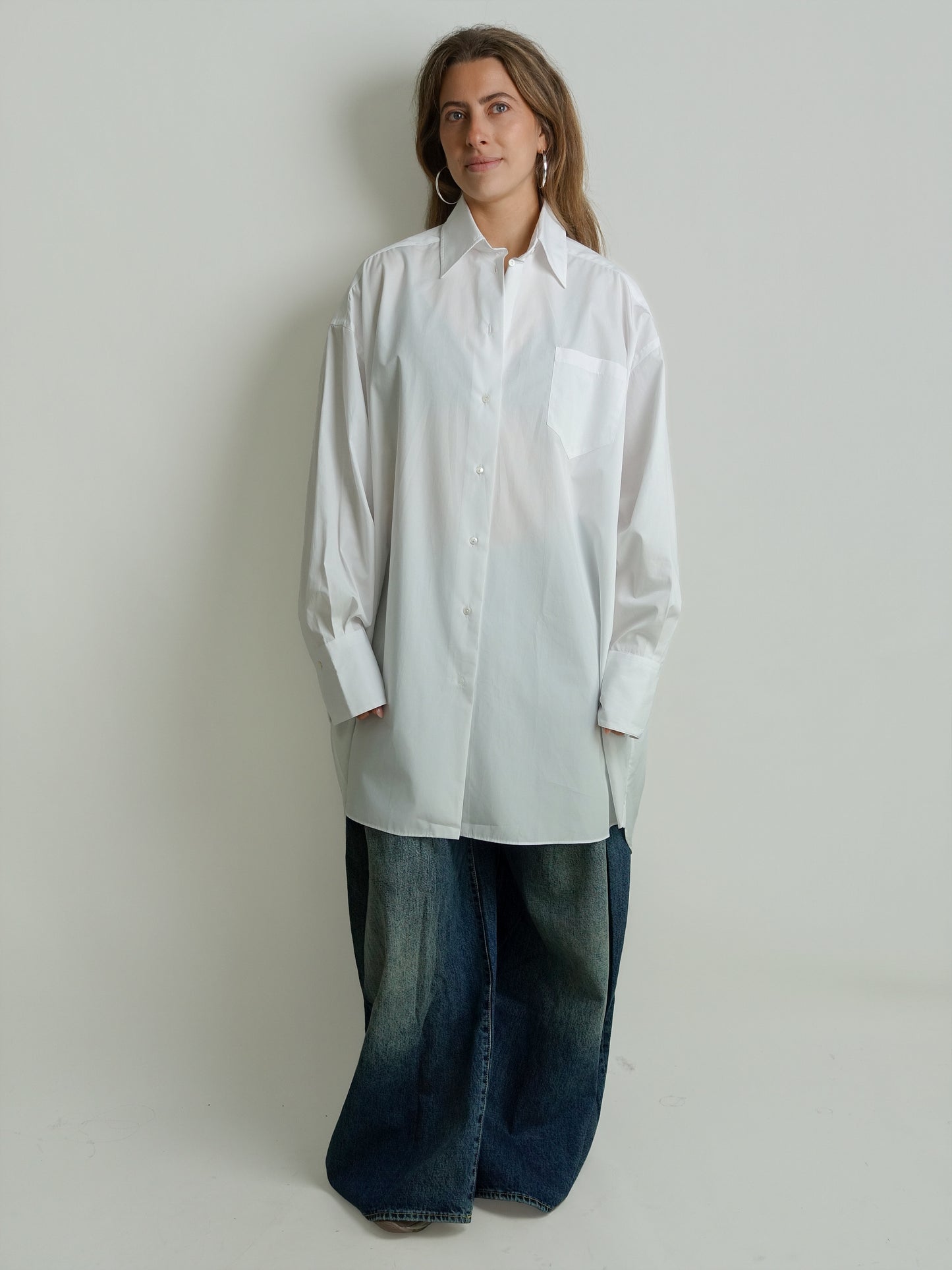 SHIRT DRESS COTTON WHITE
