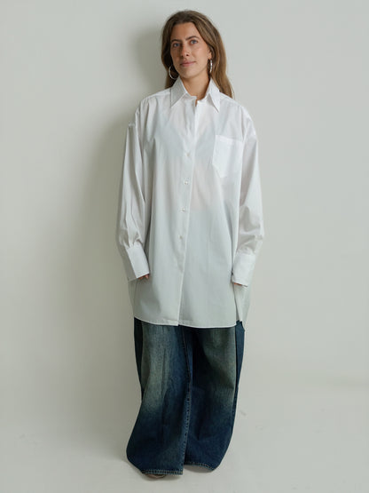 SHIRT DRESS COTTON WHITE