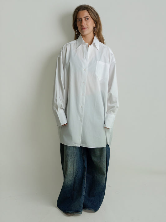 SHIRT DRESS COTTON WHITE