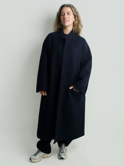 C COAT NAVY LODEN
