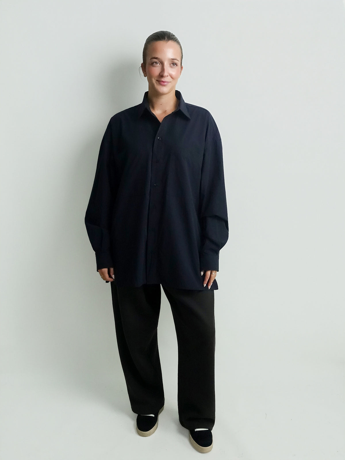 BEY POPLIN SHIRT DK NAVY