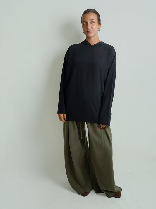 BOY XL HOODIE BLACK SILK