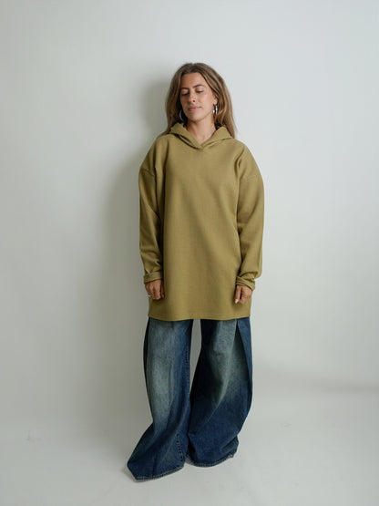 BOY XL HOODIE KAKI WOOL