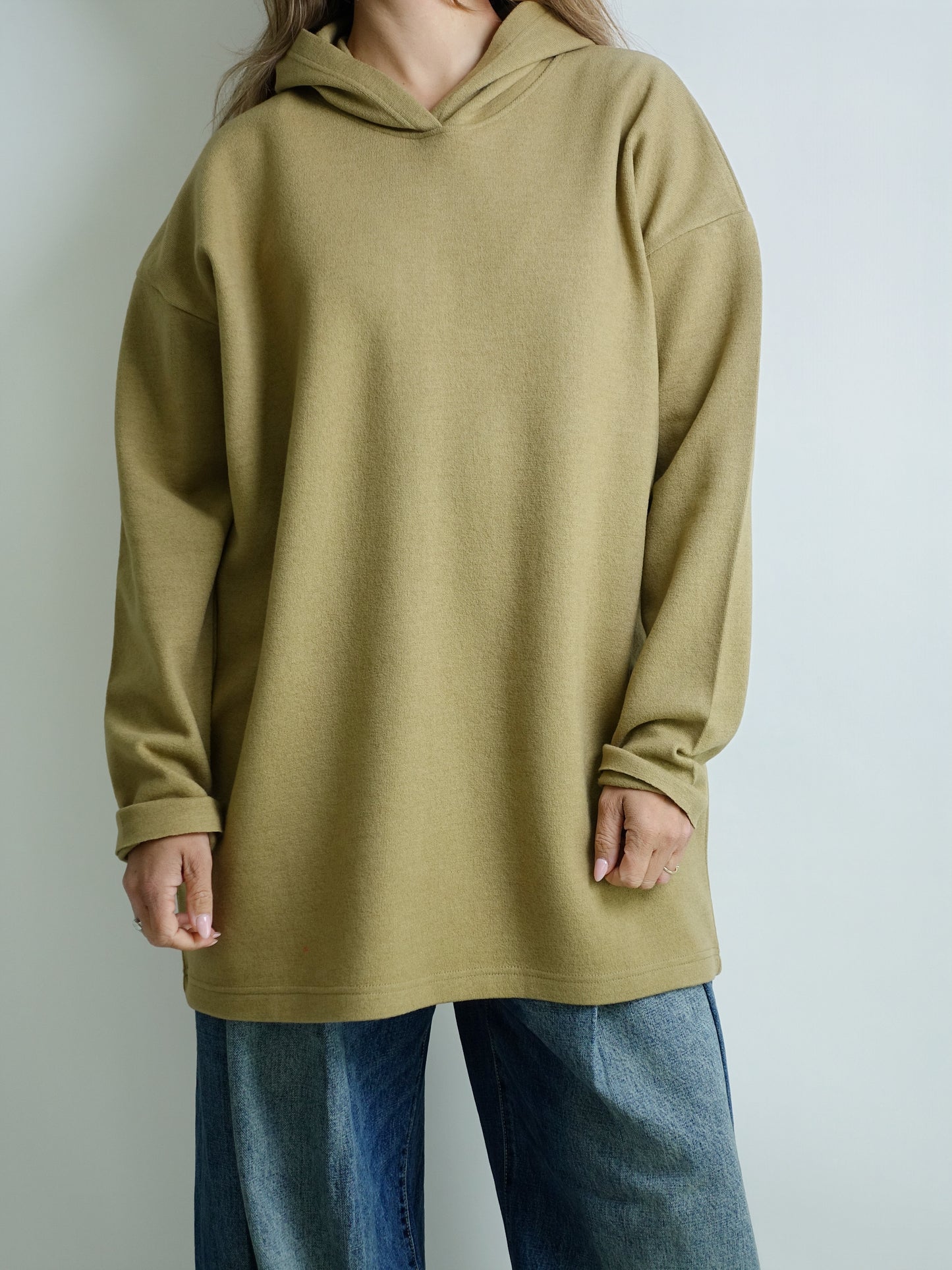 BOY XL HOODIE KAKI WOOL