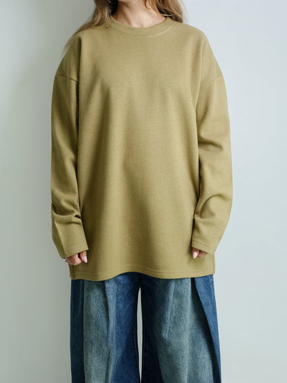 BOY XL LONGSLEEVE KAKI WOOL