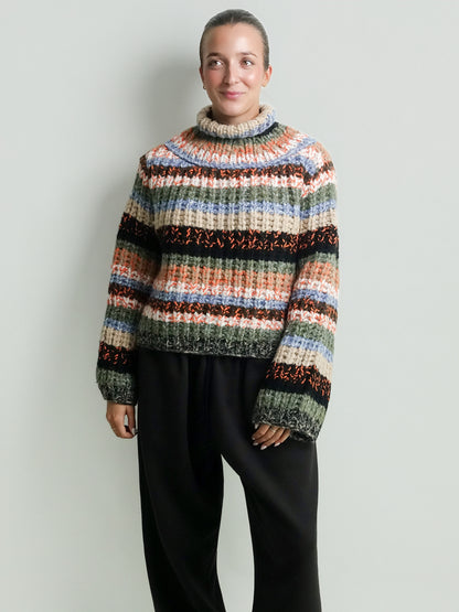 CHUNCKY MULTISTREAPE SWEATER MULTICOLOUR