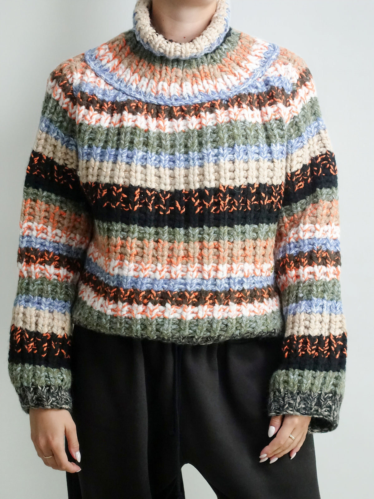 CHUNCKY MULTISTREAPE SWEATER MULTICOLOUR