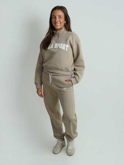 THE LOLA CLUB JAYLA HALF ZIP SAND