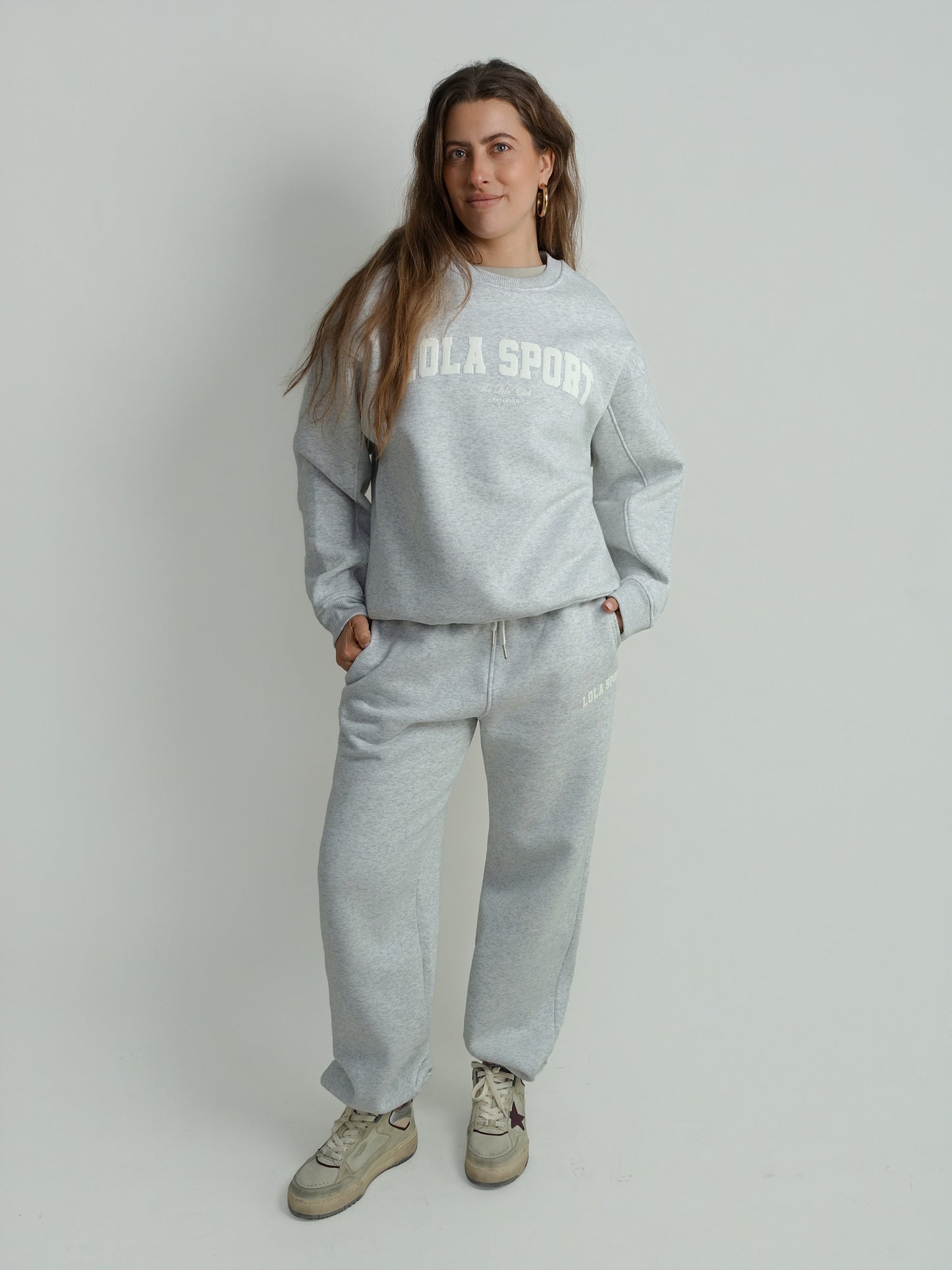 THE LOLA CLUB JAYLA SWEATER GREY MELANGE