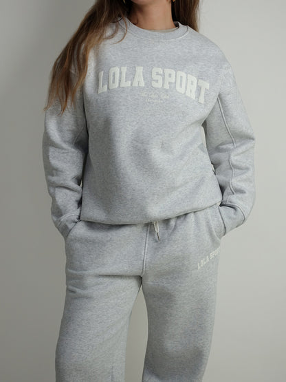 THE LOLA CLUB JAYLA SWEATER GREY MELANGE
