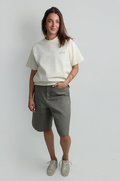 A LOGO CARPENTER SHORTS WASHED ARMY