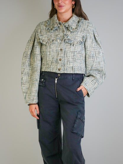 SUMMER TWEED JACKET ALASKAN BLUE