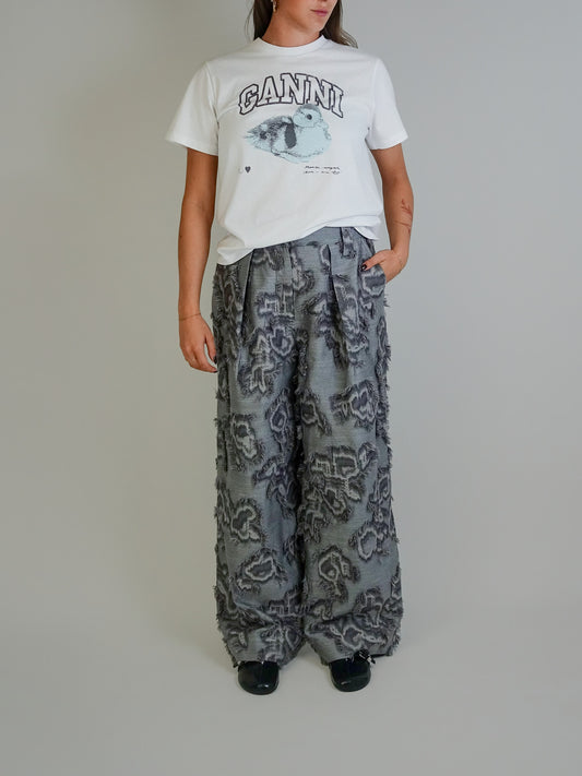 FIL COUPE SUITING BIG PLEAT PANTS MOCKINGBIRD