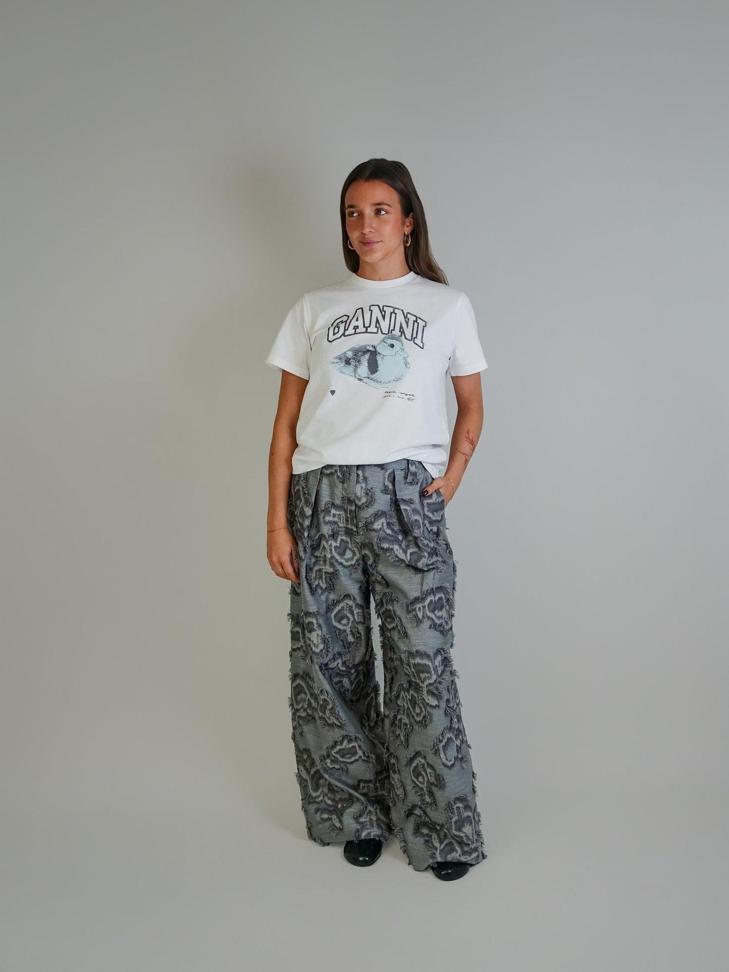 FIL COUPE SUITING BIG PLEAT PANTS MOCKINGBIRD