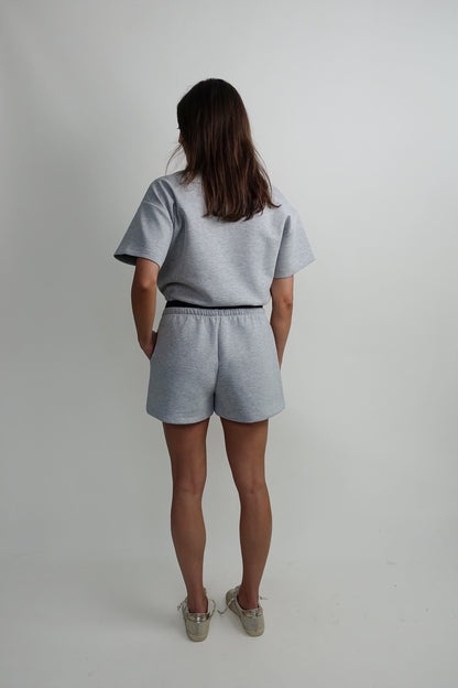THE LOLA CLUB MILLIE SHORT GREY MELANGE