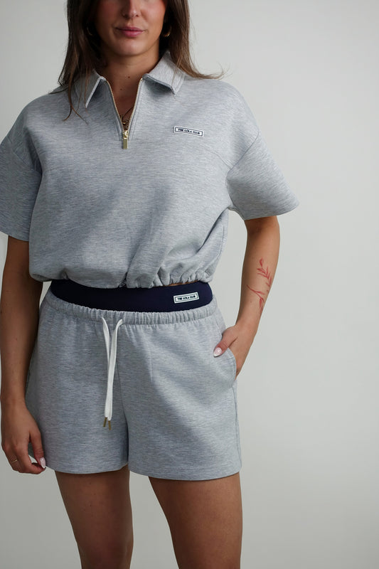 THE LOLA CLUB MILLIE SHORT GREY MELANGE