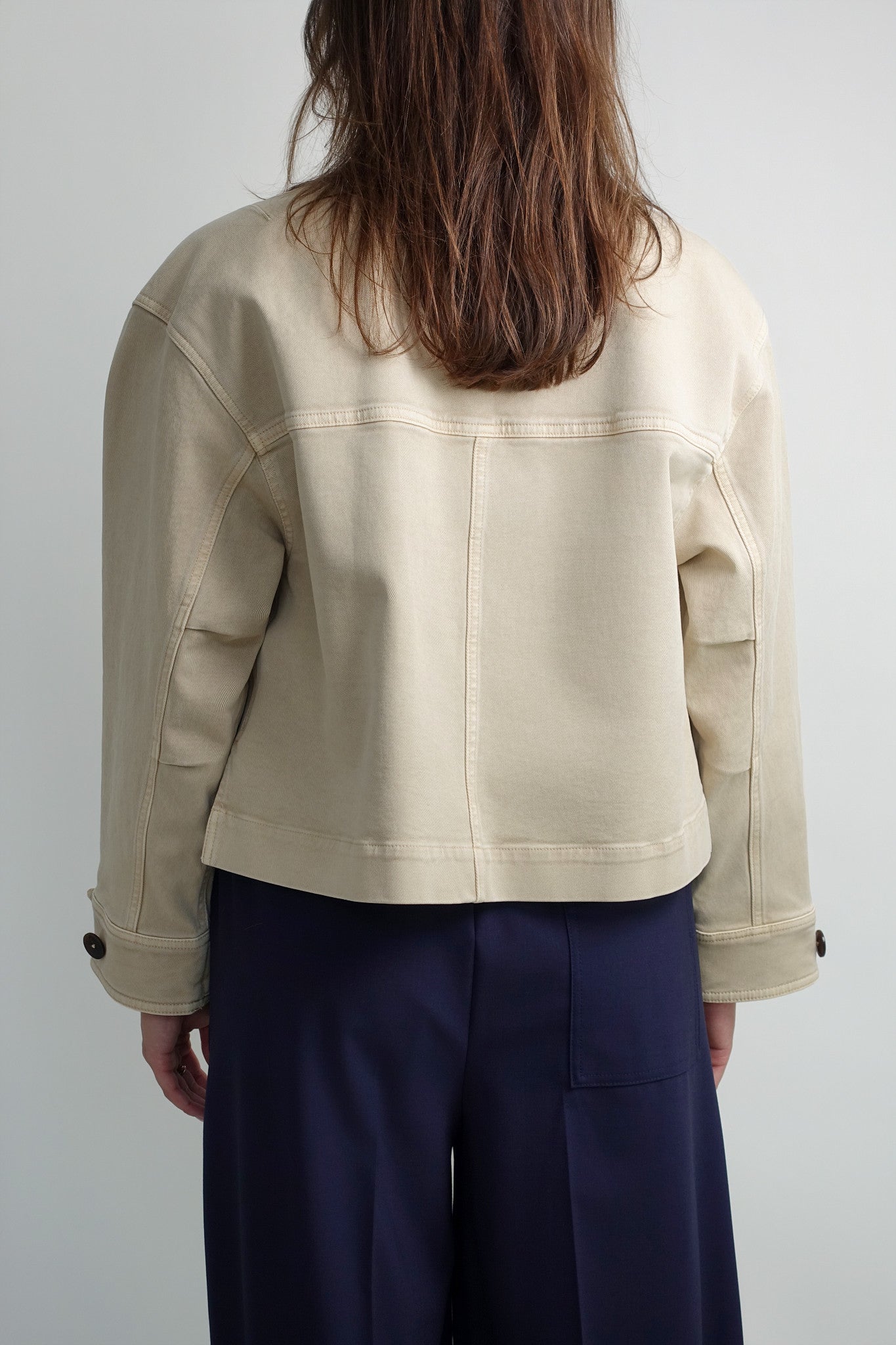 CROPPED UTILITY JACKET CAMEL BEIGE