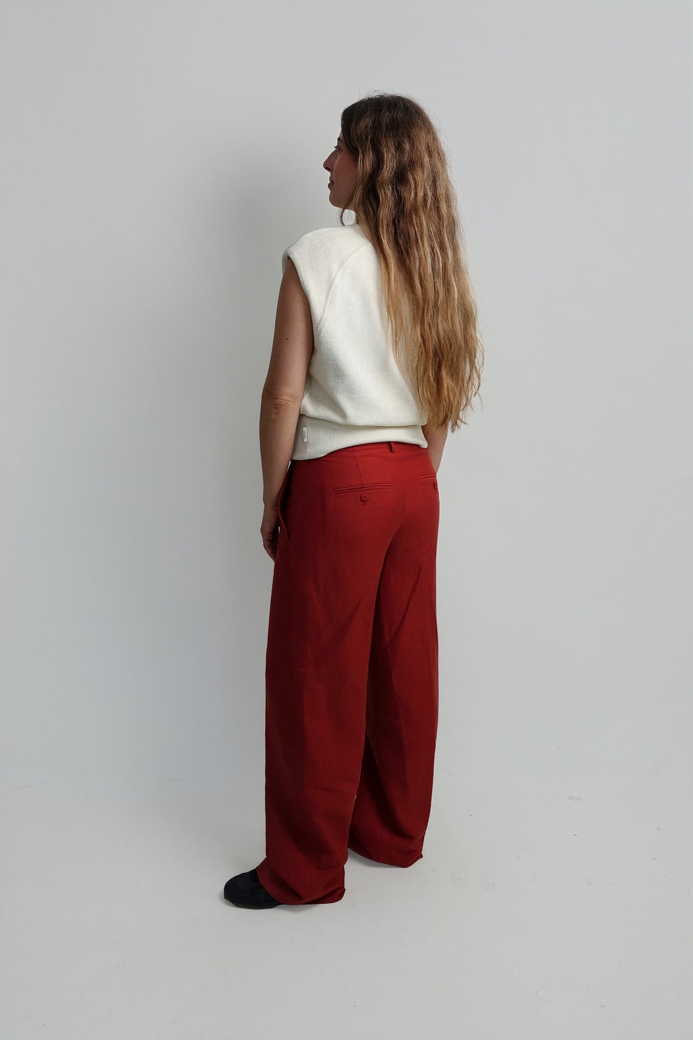WAISTED CREWNECK WITHERIT BEIGE