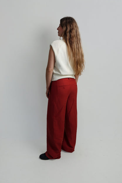 WAISTED CREWNECK WITHERIT BEIGE