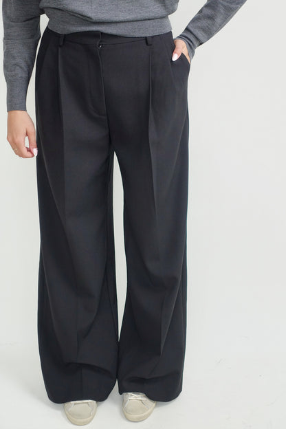 DARCEY WOOL TROUSERS BLACK