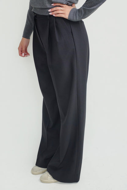DARCEY WOOL TROUSERS BLACK