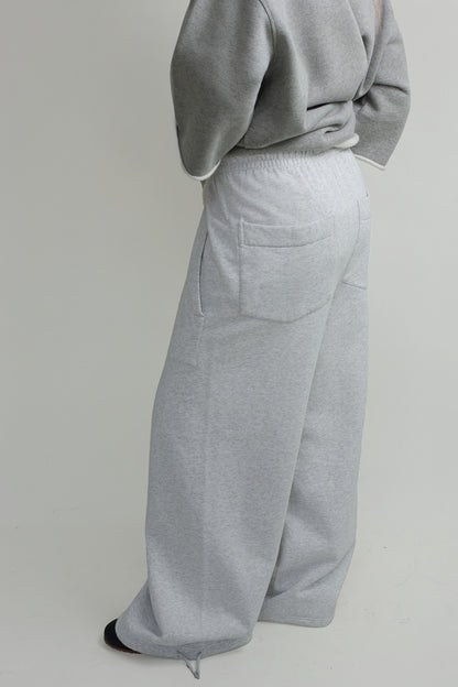 HUGO BAGGY SWEAT PANTS GREY MELANGE