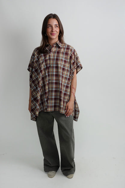 BALDER WIDE SHORT SLEEVE SHIRT TOFFEE