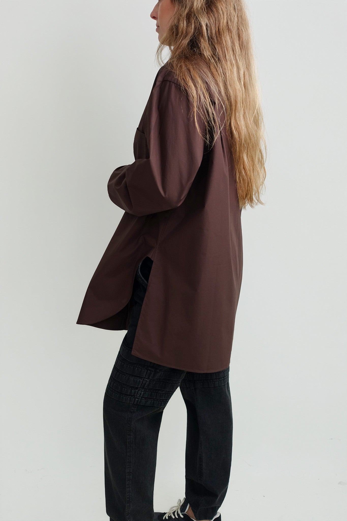 BRYNETH LONG SLEEVE SHIRT CACAO